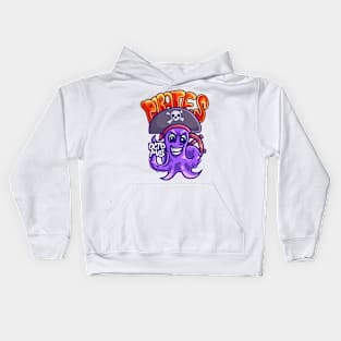 pirates octopus Kids Hoodie